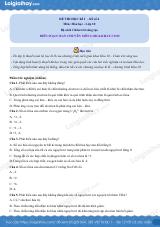 Đề thi học kì 2 Hóa 10 Chân trời sáng tạo - Đề 4